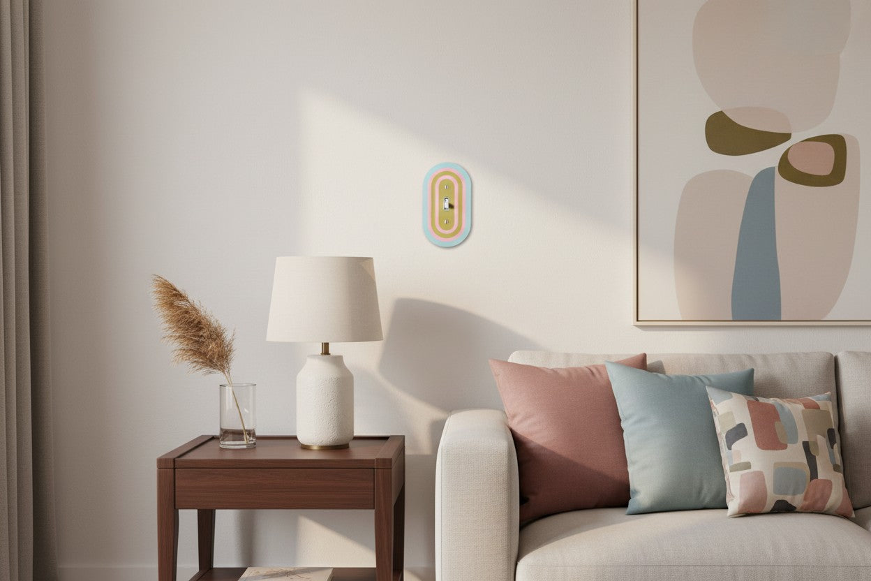 Dreamy Pastels Rainbow Switch Plate