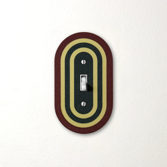 Rustic Ruby Rainbow Switch Plate - lellume