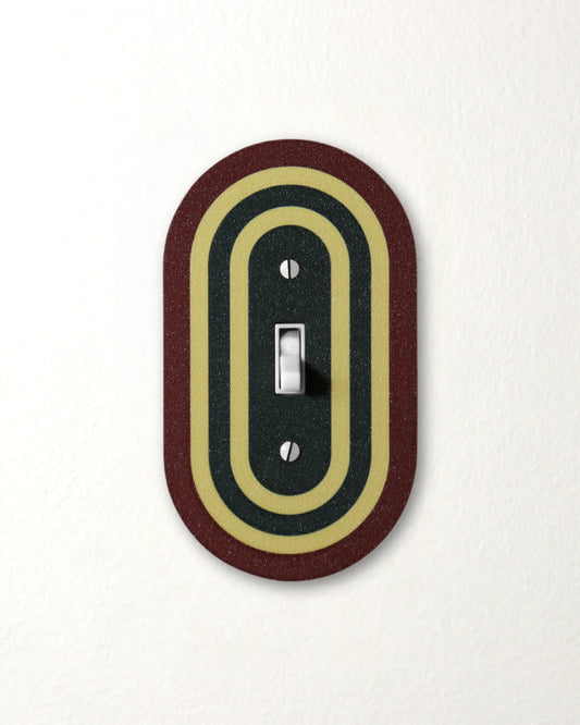 Rustic Ruby Rainbow Switch Plate - lellume