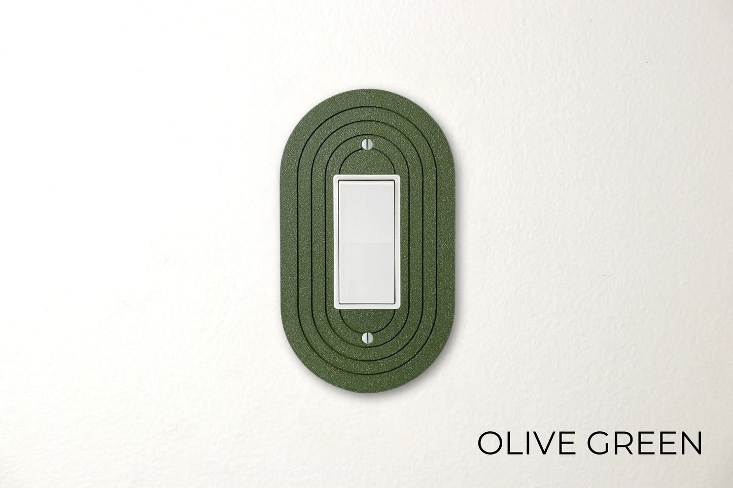 Simple Oval Switch Plate - lellume