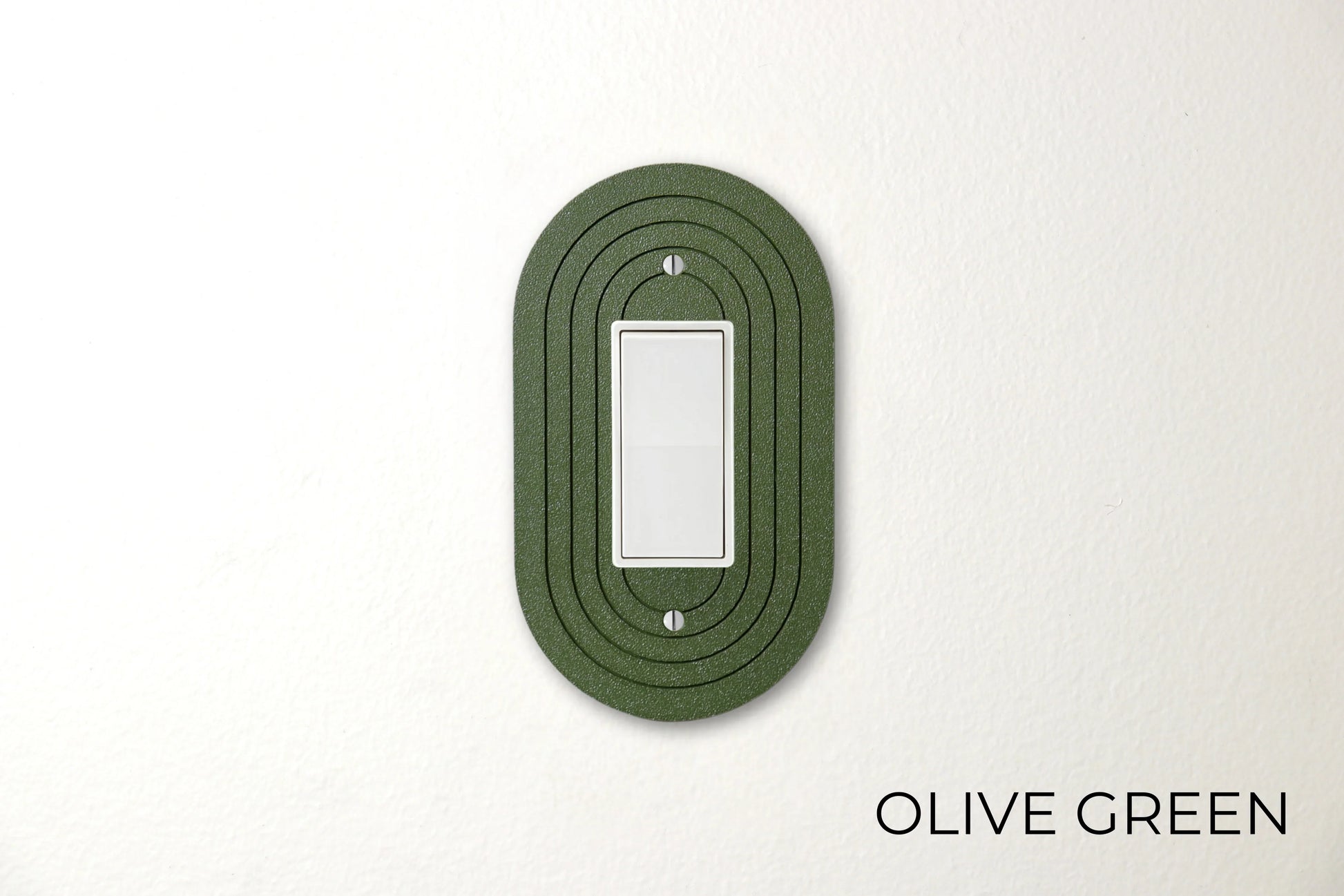 Simple Oval Switch Plate - lellume