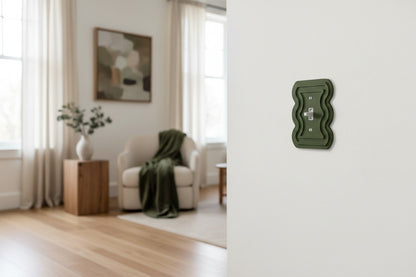 Wavy Line Switch Plate