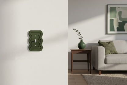 Wavy Line Switch Plate