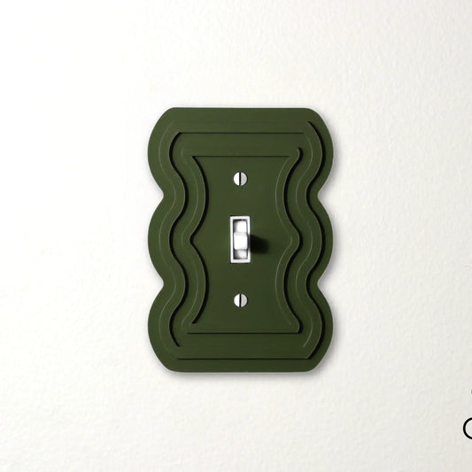 Wavy Line Switch Plate - lellume