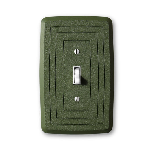 Minimalist Switch Plate - lellume - Minimalist Switch Plate - 1-Gang Toggle / Olive Green