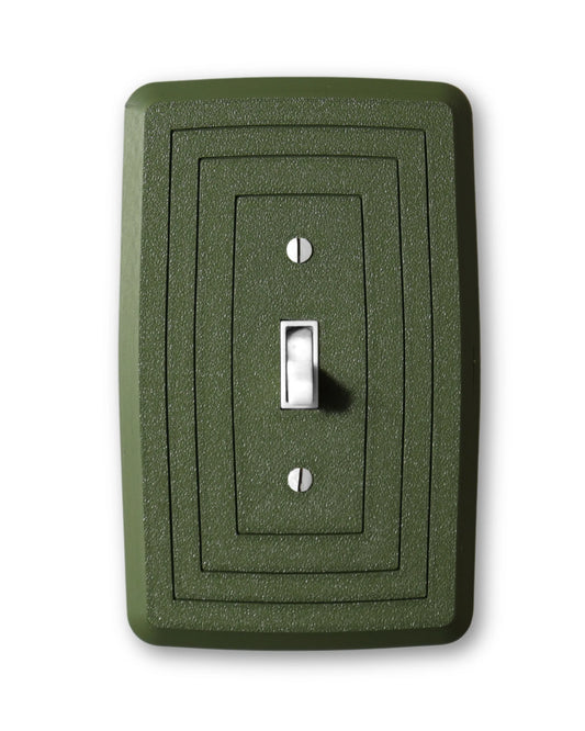 Minimalist Switch Plate - lellume - Minimalist Switch Plate - 1-Gang Toggle / Olive Green