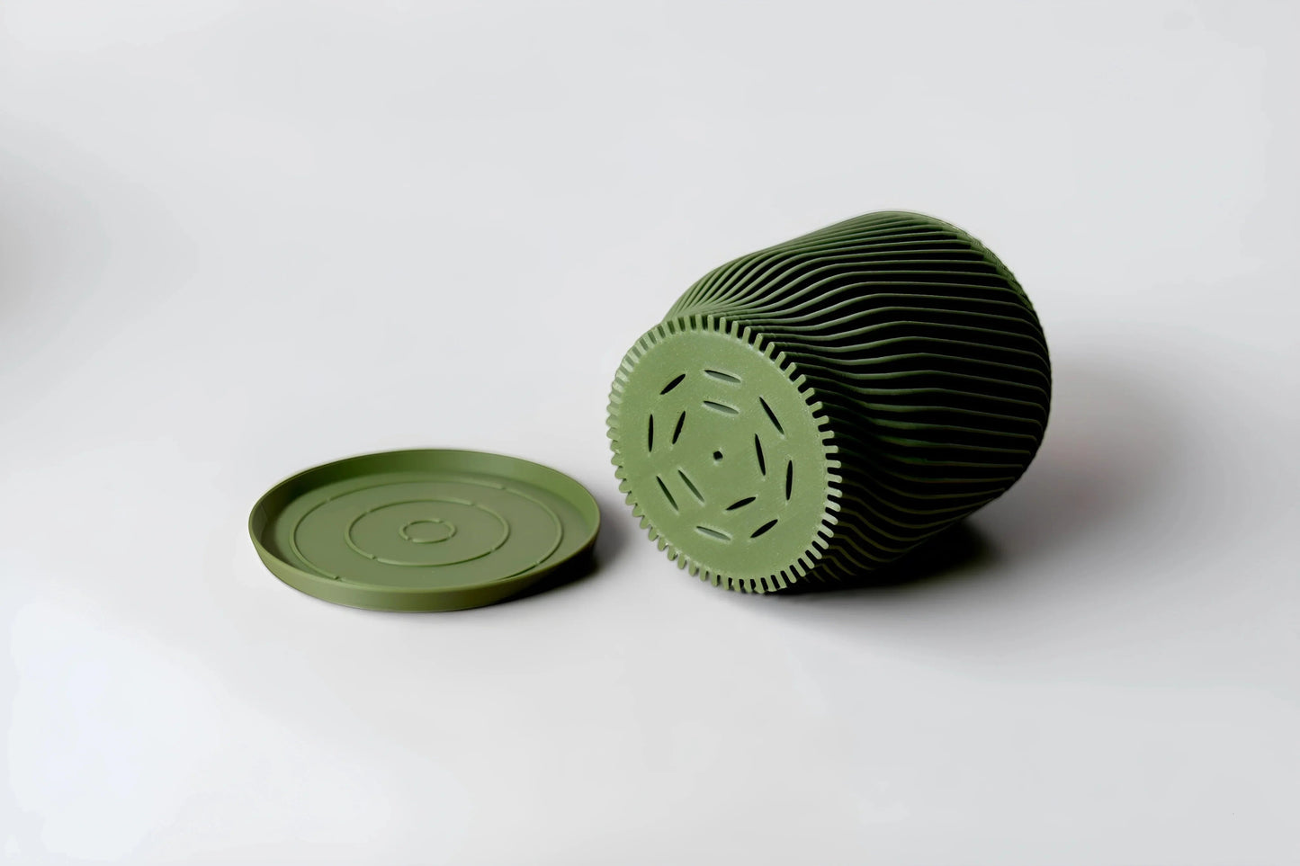 Flora Olive Green Planter - lellume