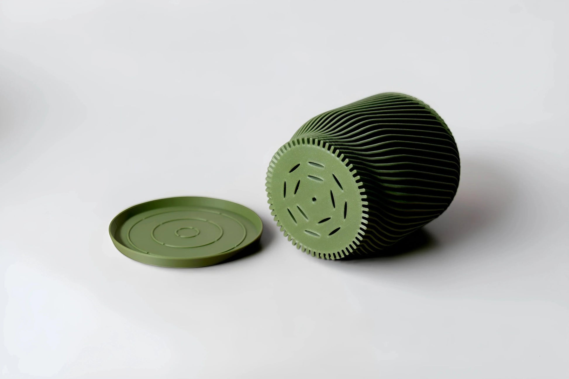 Flora Olive Green Planter - lellume