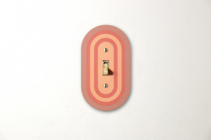 Rustic Ember Rainbow Switch Plate