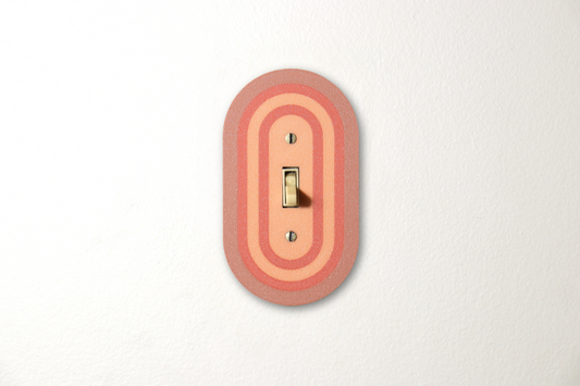 Rustic Ember Rainbow Switch Plate