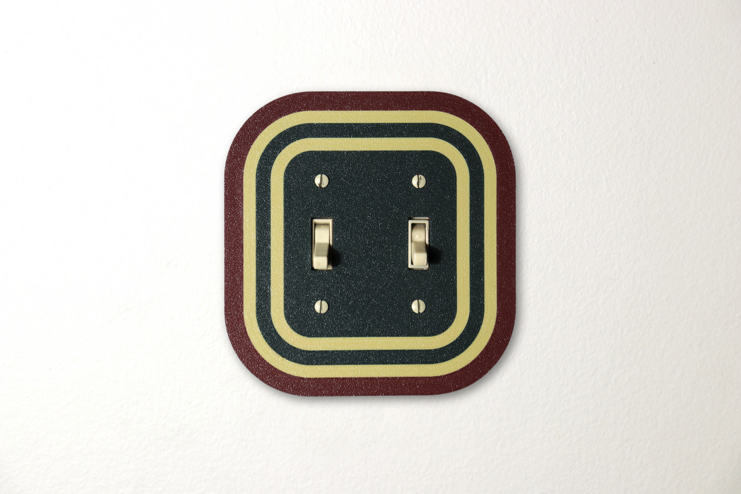 Rustic Ruby Rainbow Switch Plate