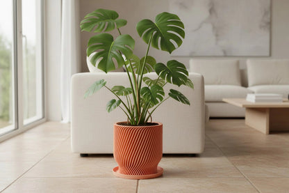 Flora Peach Planter - lellume