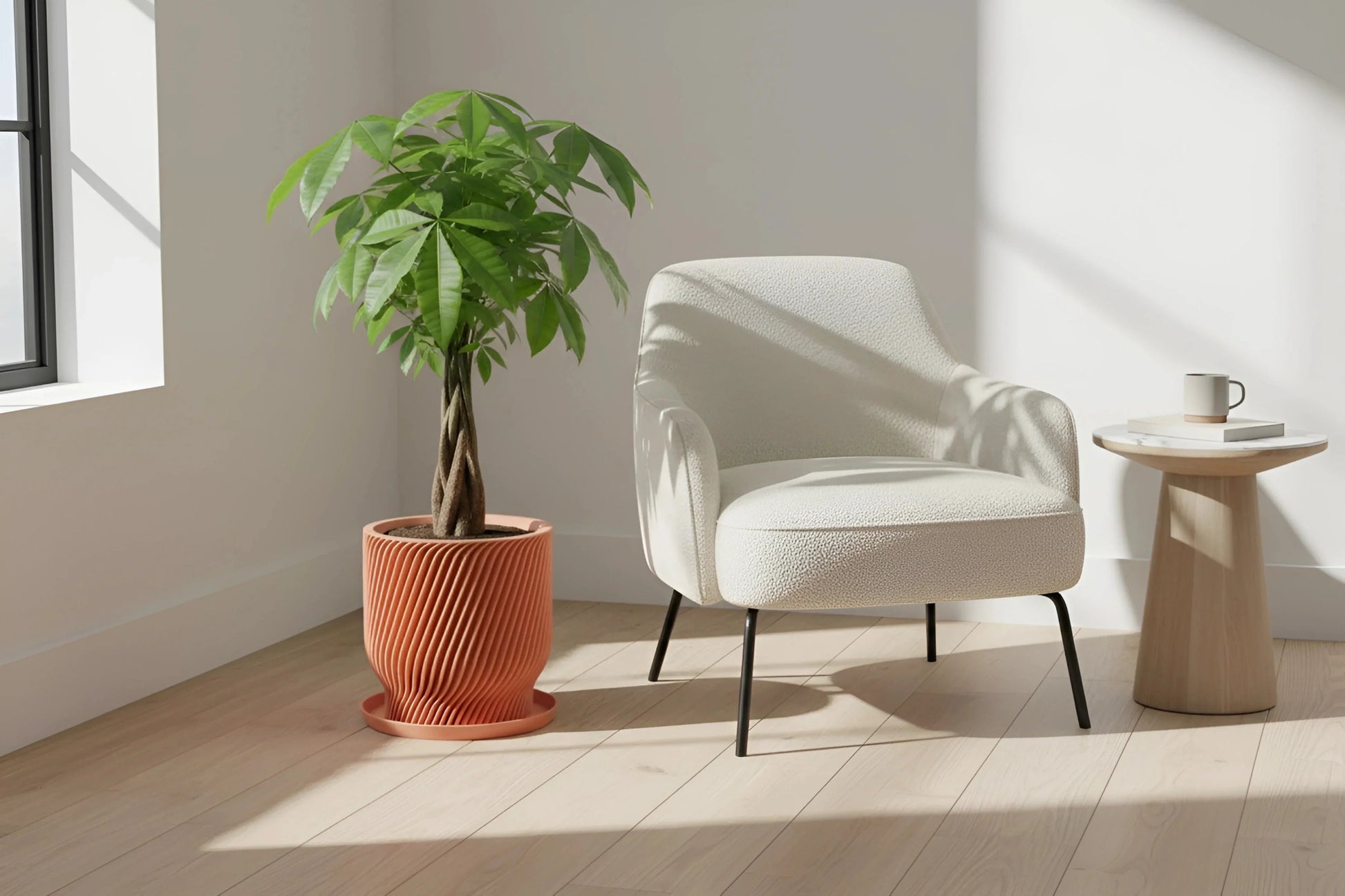 Flora Peach Planter - lellume
