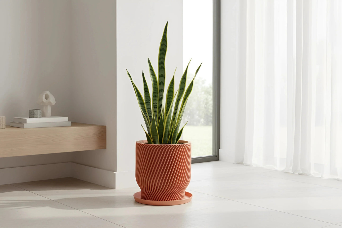 Flora Peach Planter - lellume