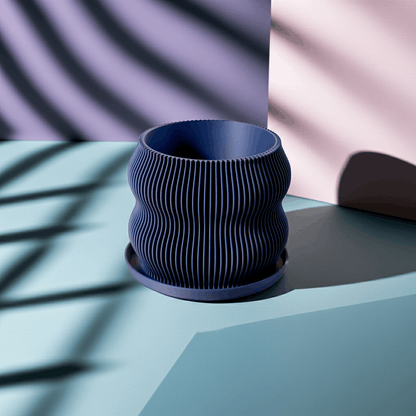 Bloom Navy Blue Planter - lellume
