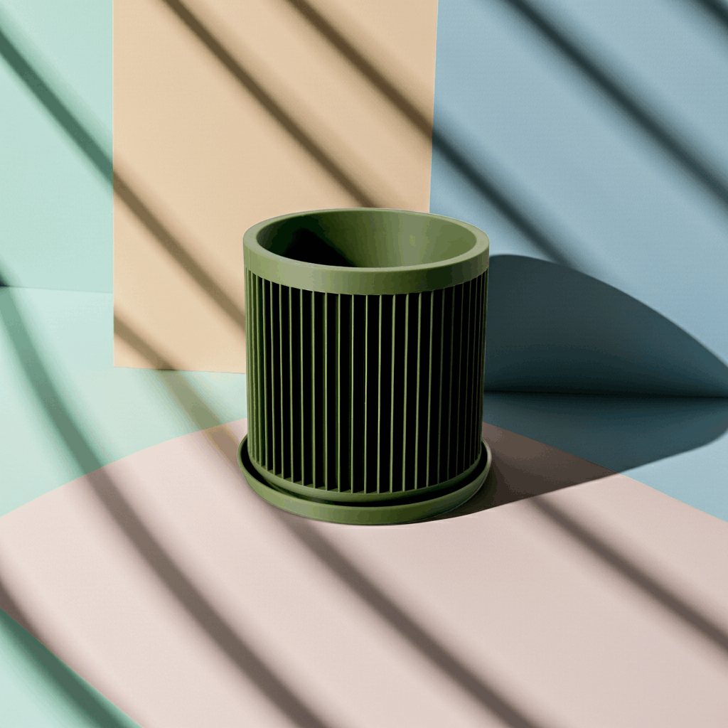 Cycle Olive Green Planter - lellume