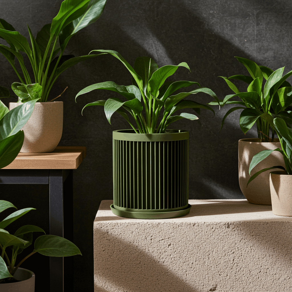Cycle Olive Green Planter - lellume