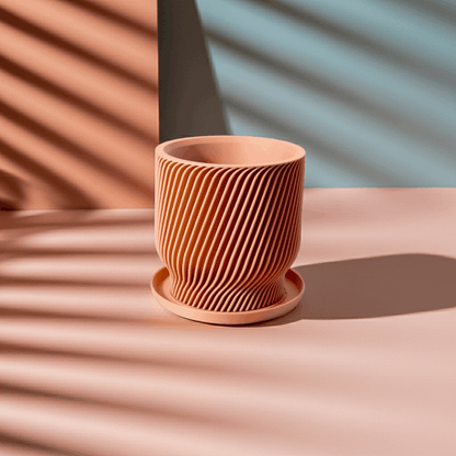 Flora Peach Planter - lellume