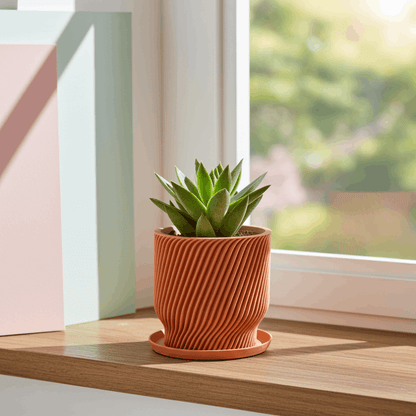 Flora Peach Planter - lellume