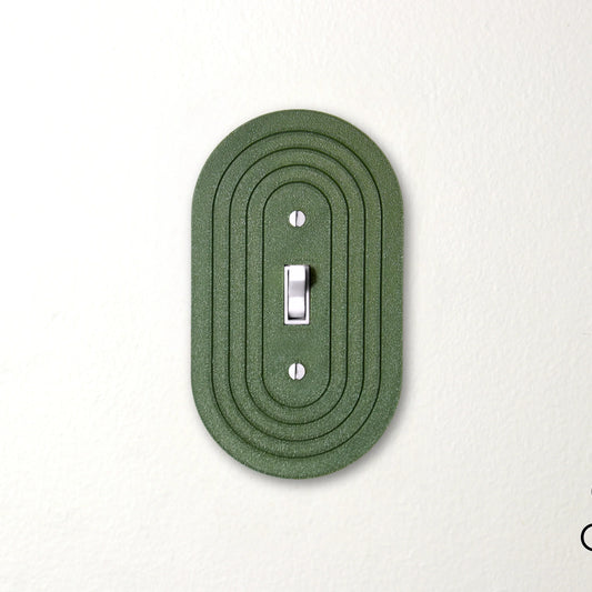 Simple Oval Switch Plate - lellume
