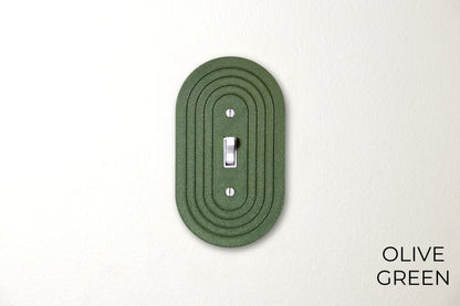 Simple Oval Switch Plate - lellume